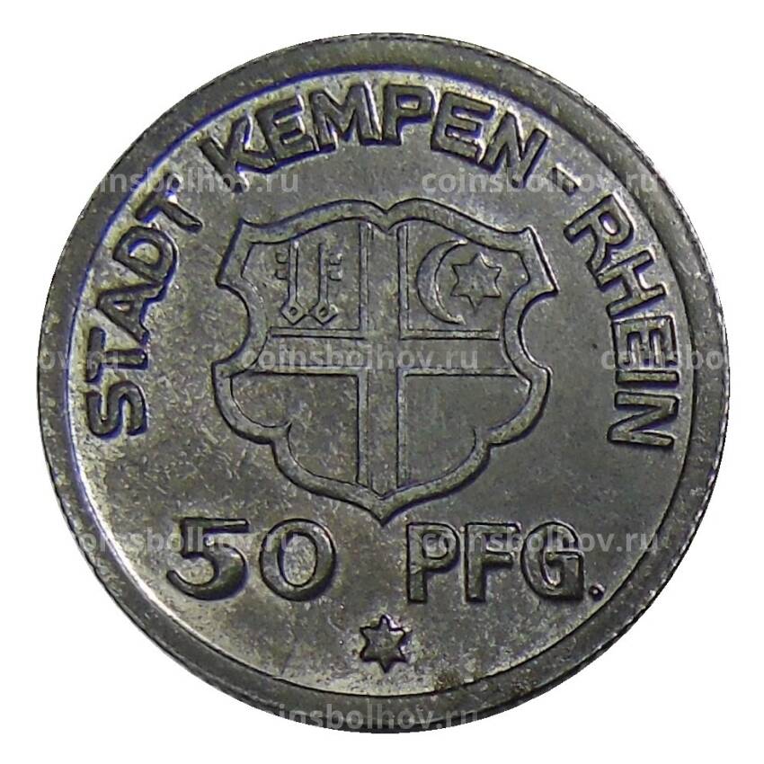 Монета 50 пфеннигов 1921 года Германия — Нотгельд Кемпен (Фома Кемпийский) (вид 2)