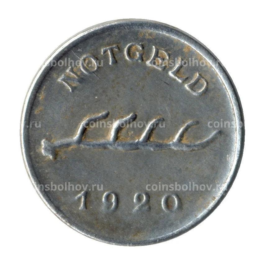 Монета 1 пфенниг 1920 года Германия — Нотгельд (Бад-Мергентхайм) (вид 2)