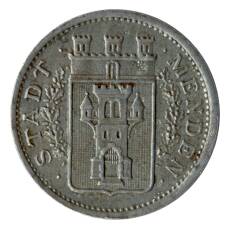 Монета 10 пфеннигов 1917 года Германия — Нотгельд (Менден) (аверс)