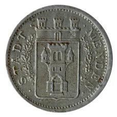 Монета 10 пфеннигов 1917 года Германия — Нотгельд (Менден) (аверс)