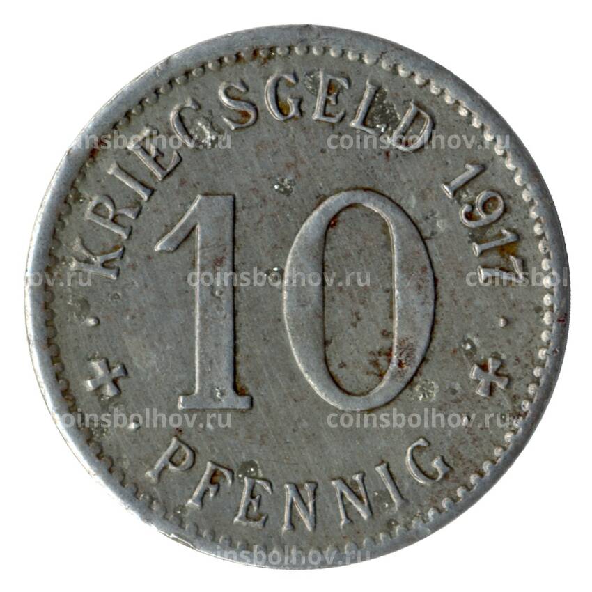 Монета 10 пфеннигов 1917 года Германия — Нотгельд (Менден) (вид 2)