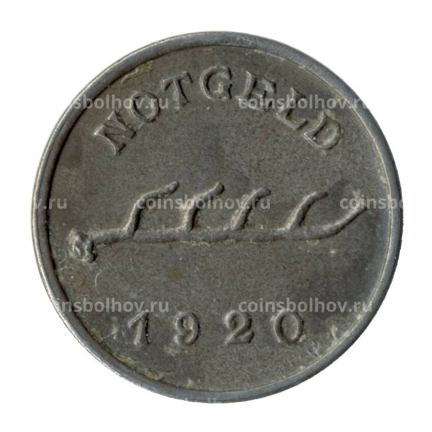 Монета 1 пфенниг 1920 года Германия — Нотгельд (Мергентхайм) (вид 2)