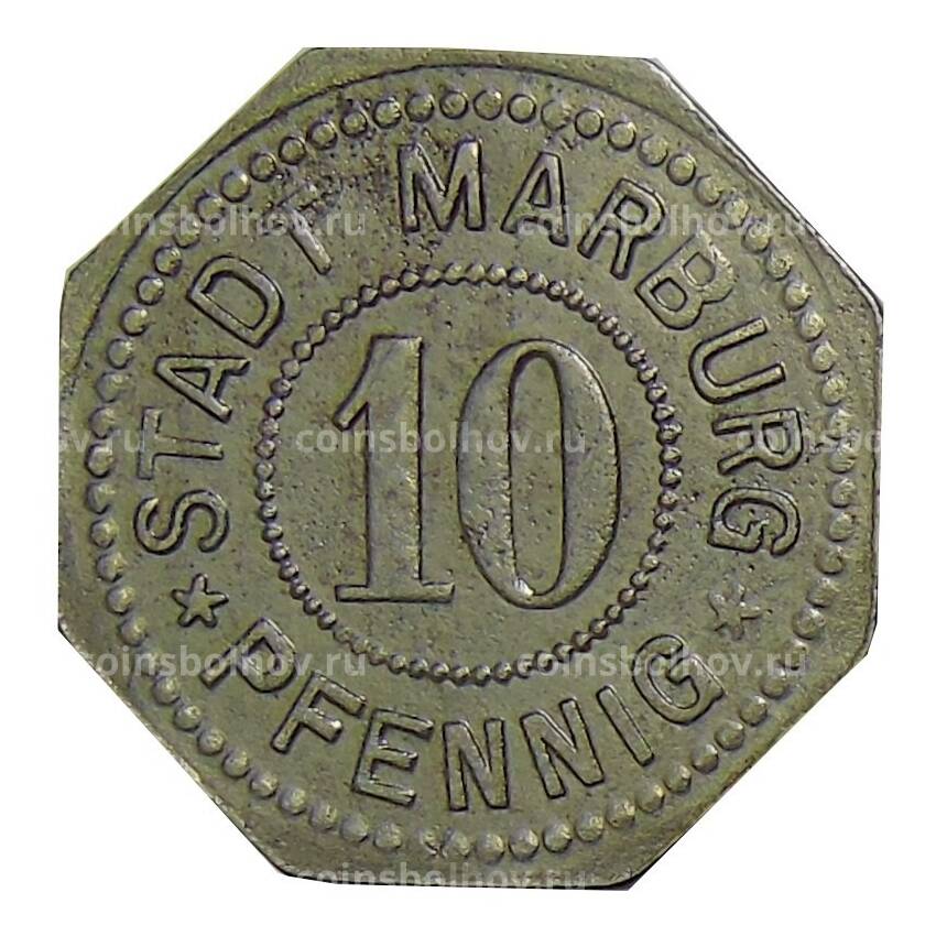 Монета 10 пфеннигов 1917 года Германия — Нотгельд Марбург (вид 2)