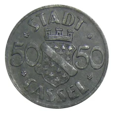 Монета 50 пфеннигов 1920 года Германия — Нотгельд Кассель (аверс)