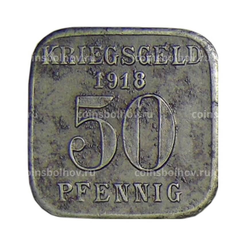 Монета 50 пфеннигов 1918 года Германия — Нотгельд Мюльхайм (вид 2)