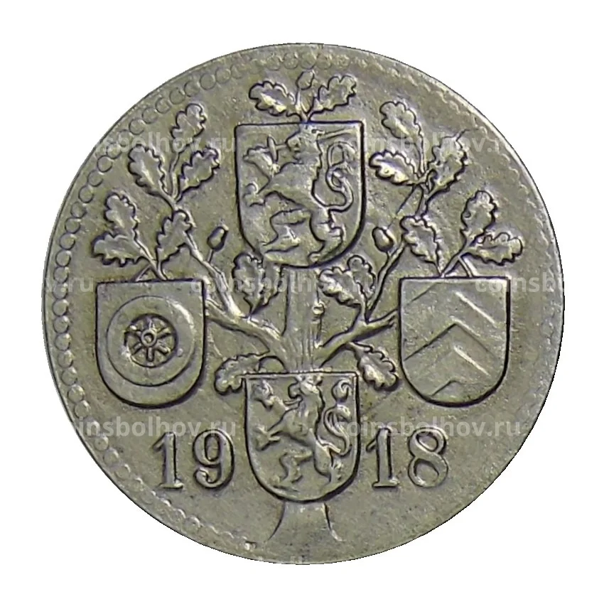 Монета 10 пфеннигов 1918 года Германия — Нотгельд Дибург