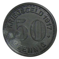 Монета 50 пфеннигов 1917 года Германия — Нотгельд — Охлигс (реверс)
