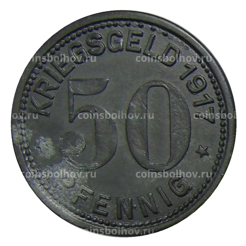 Монета 50 пфеннигов 1917 года Германия — Нотгельд — Охлигс (вид 2)