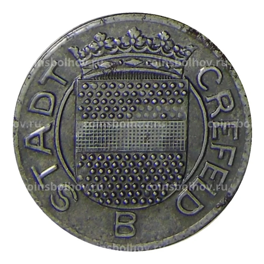 Монета 10 пфеннигов 1918 года Германия — Нотгельд Крефельд