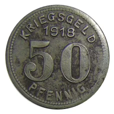 Монета 50 пфеннигов 1918 года Германия — Нотгельд  Элберфельд (реверс)