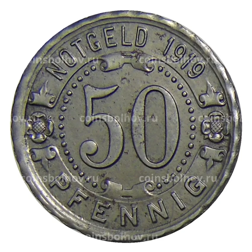 Монета 50 пфеннигов 1919 года Германия — Нотгельд Виттен (вид 2)