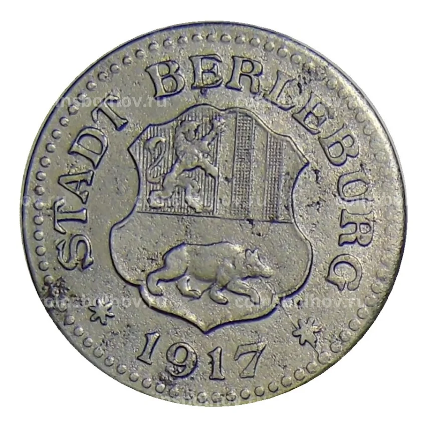 Монета 10 пфеннигов 1917 года Германия — Нотгельд Берлебург