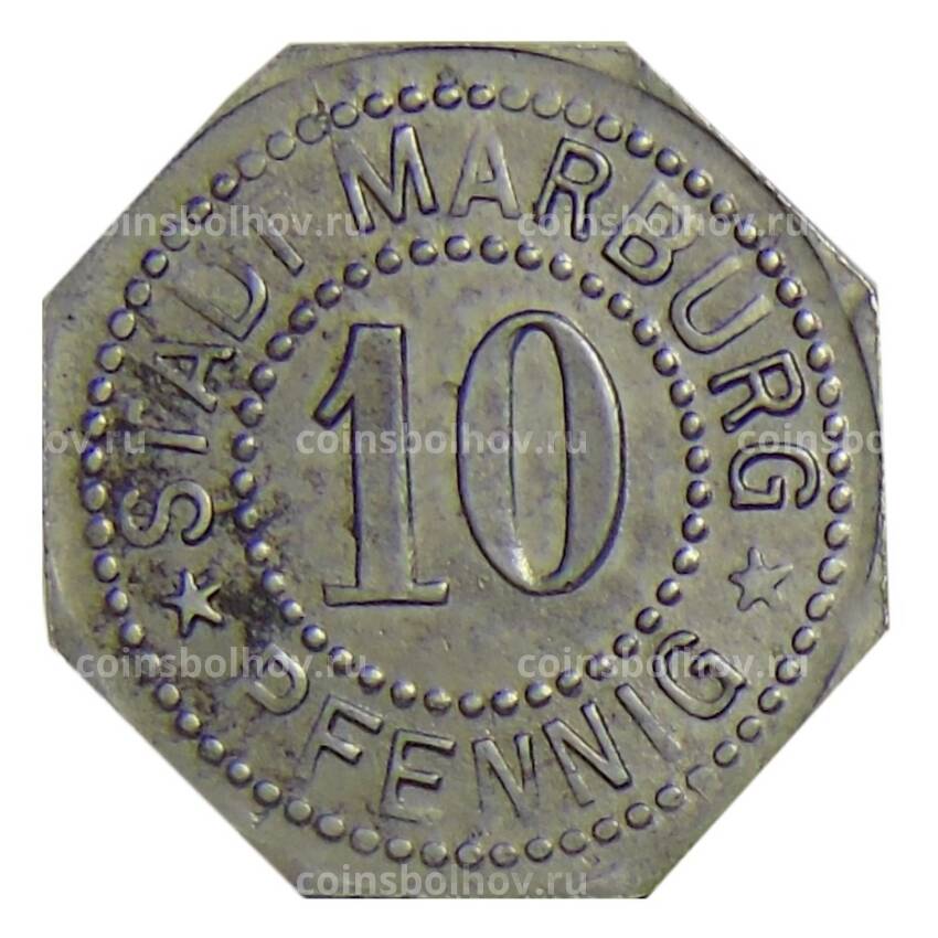 Монета 10 пфеннигов 1917 года Германия — Нотгельд Марбург