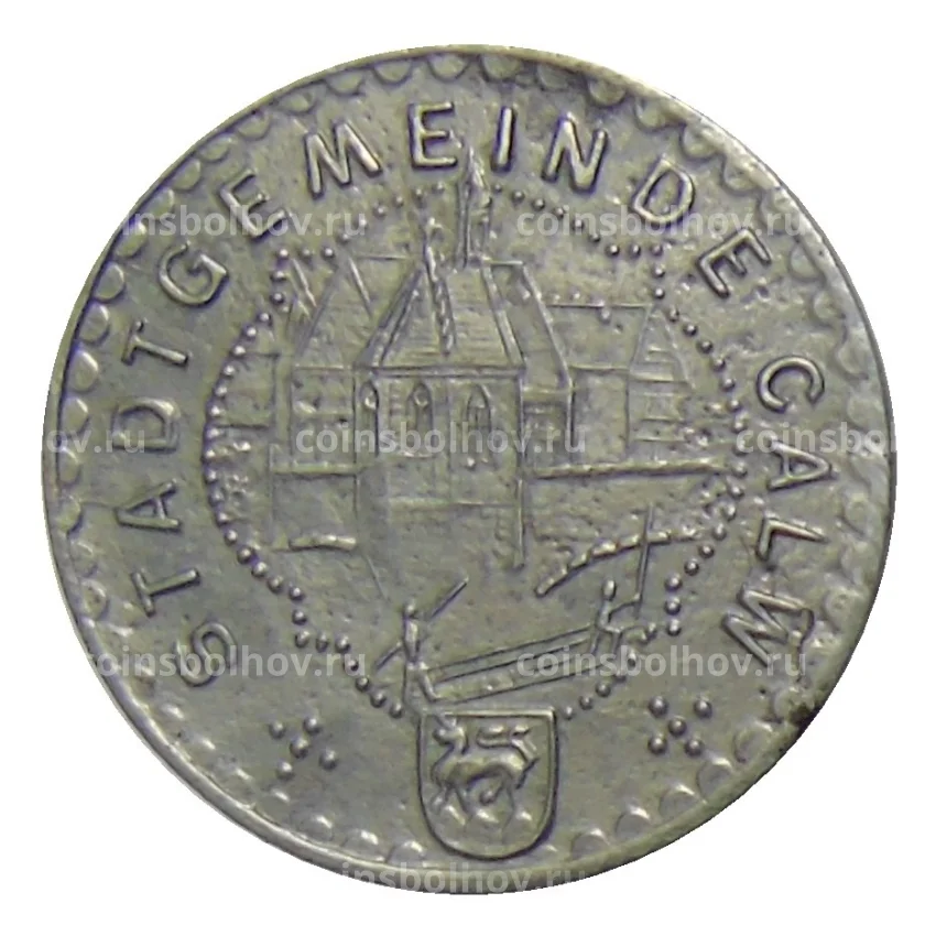 Монета 10 пфеннигов 1918 года Германия — Нотгельд Кальв