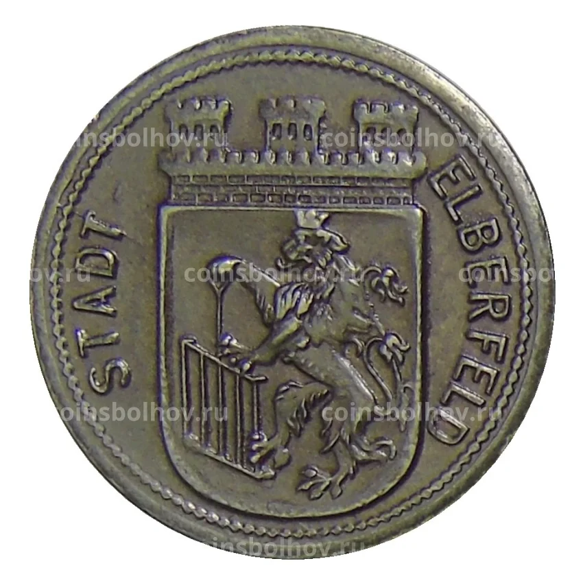 Монета 50 пфеннигов 1918 года Германия — Нотгельд Элберфельд