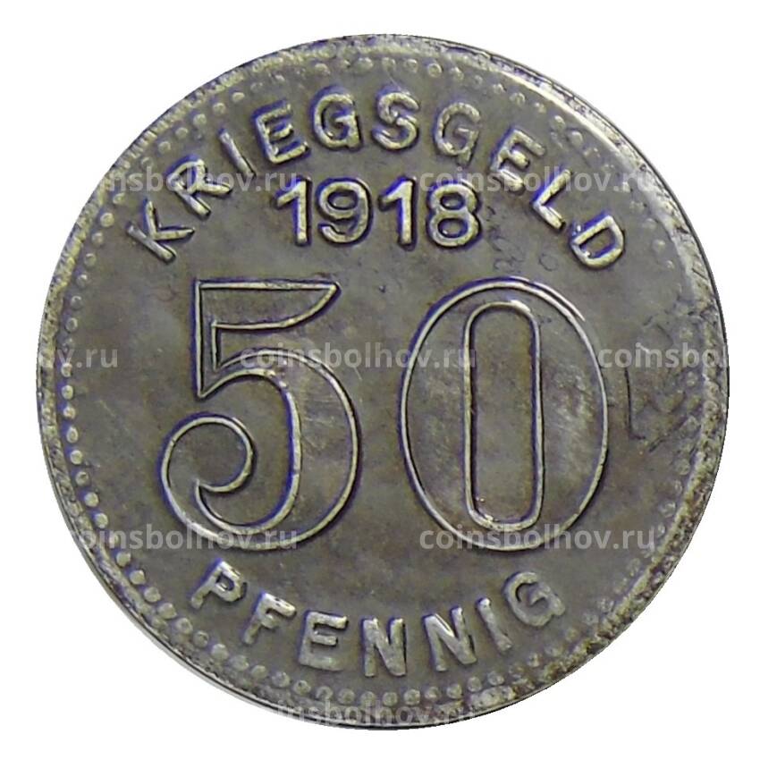 Монета 50 пфеннигов 1918 года Германия — Нотгельд Элберфельд (вид 2)