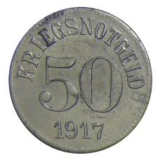 Монета 50 пфеннигов 1917 года Германия — Нотгельд Фюрт (реверс)
