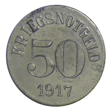 Монета 50 пфеннигов 1917 года Германия — Нотгельд Фюрт (реверс)