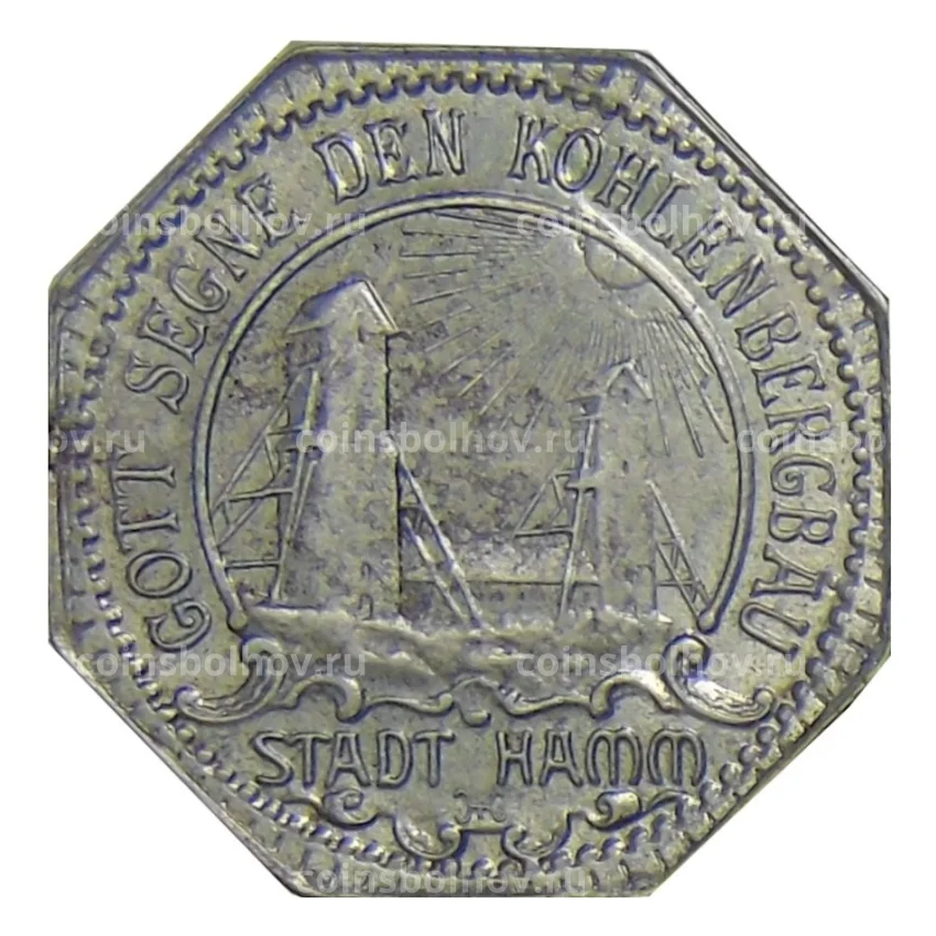 Монета 10 пфеннигов 1919 года Германия — Нотгельд Хамм
