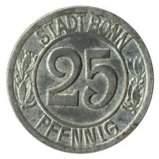 Монета 25 пфеннигов 1920 года Германия — Нотгельд (Бонн) (реверс)