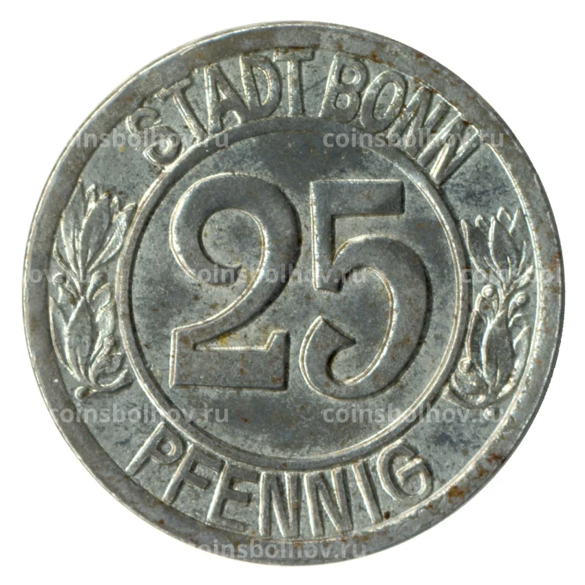 Монета 25 пфеннигов 1920 года Германия — Нотгельд (Бонн) (вид 2)