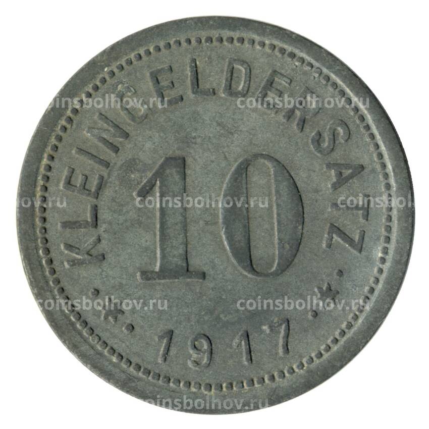 Монета 10 пфеннигов 1917 года Германия — Нотгельд (Айслебен) (вид 2)