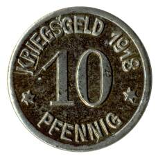 Монета 10 пфеннигов 1918 года Германия — Нотгельд (Кобленц) (реверс)