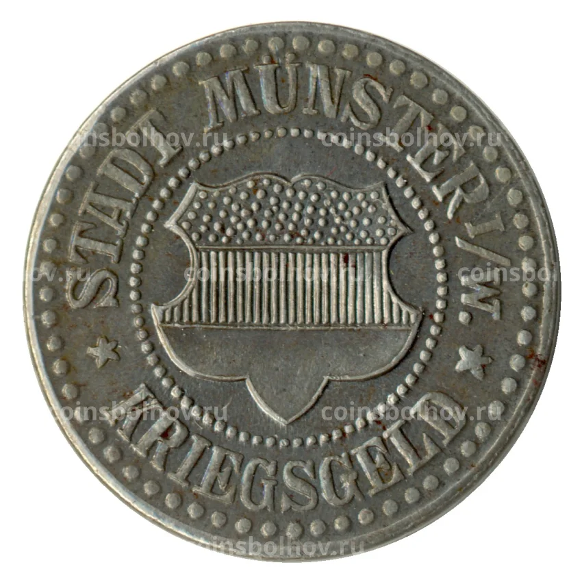 Монета 25 пфеннигов 1918 года Германия — Нотгельд (Мюнстер)