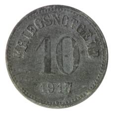 Монета 10 пфеннигов 1917 года Германия — Нотгельд (Фюрт) (реверс)