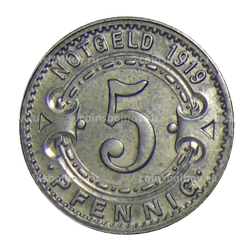 Монета 5 пфеннигов 1919 года Германия — Нотгельд Виттен (вид 2)