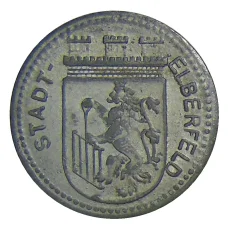 Монета 50 пфеннигов 1917 года Германия — Нотгельд Эльберфельд (аверс)