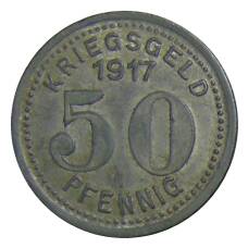Монета 50 пфеннигов 1917 года Германия — Нотгельд Эльберфельд (реверс)
