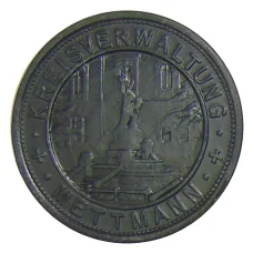 Монета 50 пфеннигов 1917 года Германия — Нотгельд Меттманн (аверс)