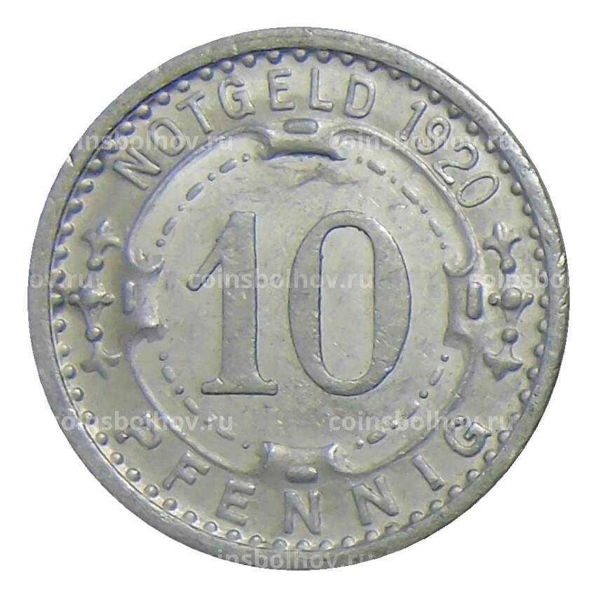 Монета 10 пфеннигов 1920 года Германия — Нотгельд Линнеп (вид 2)