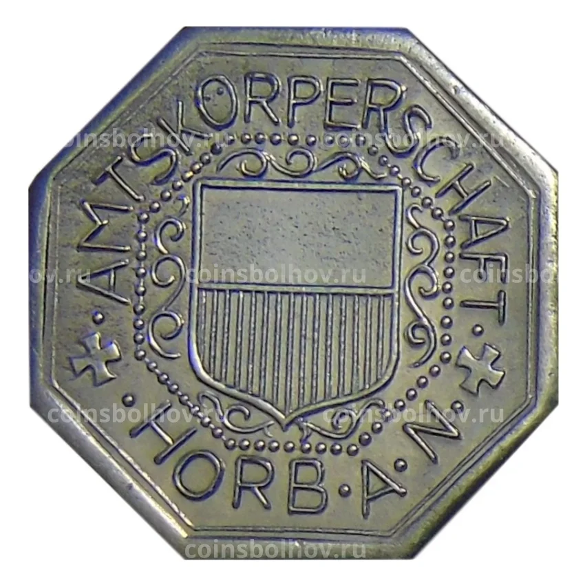 Монета 10 пфеннигов 1918 года Германия — Нотгельд Хорб