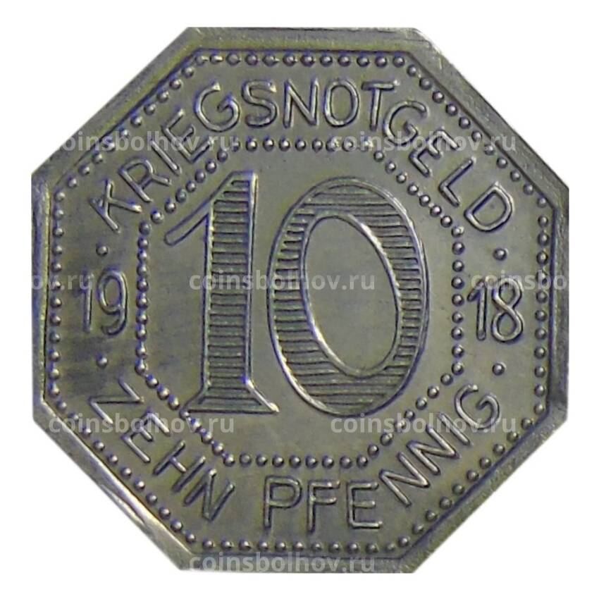 Монета 10 пфеннигов 1918 года Германия — Нотгельд Хорб (вид 2)