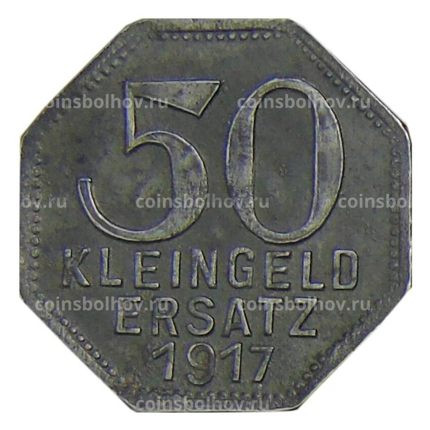 Монета 50 пфеннигов 1917 года Германия — Нотгельд Тюбинген (вид 2)