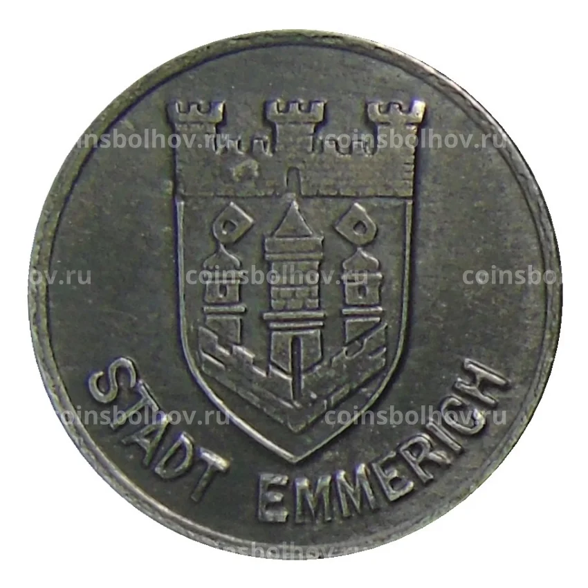 Монета 10 пфеннигов 1918 года Германия — Нотгельд Эммерих