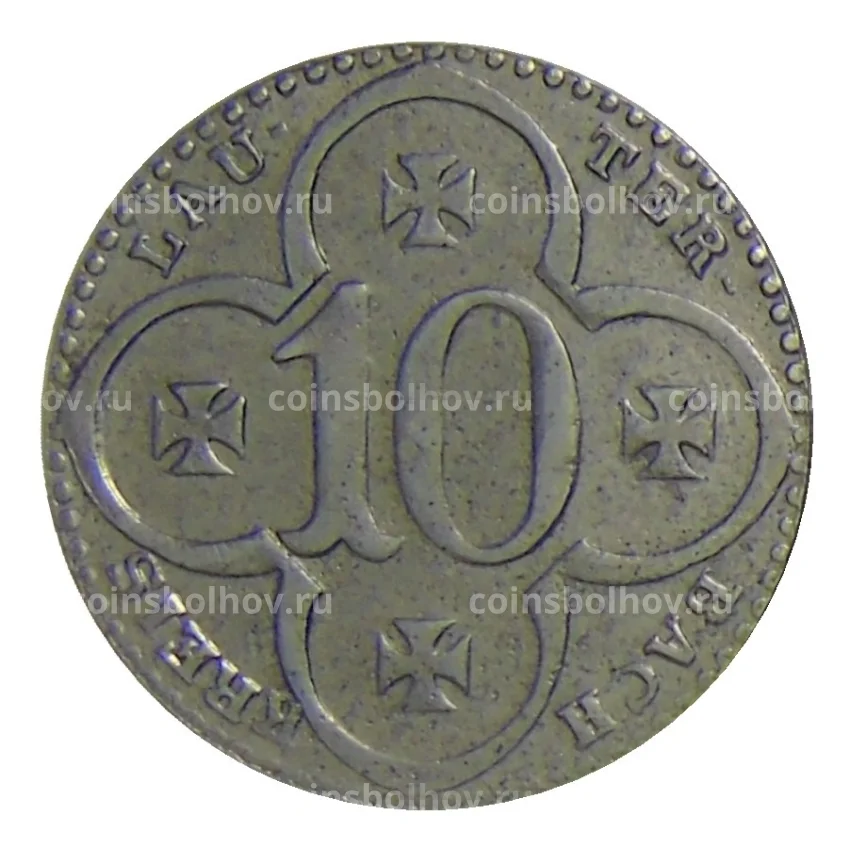Монета 10 пфеннигов 1917 года Германия — Нотгельд Лаутер