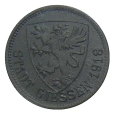 Монета 50 пфеннигов 1918 года Германия — Нотгельд Гессен (аверс)