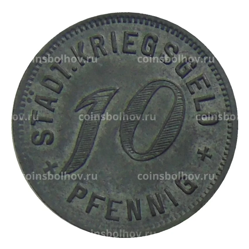 Монета 10 пфеннигов 1917 года Германия — Нотгельд Кирххайм (вид 2)