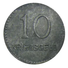 Монета 10 пфеннигов 1917 года Германия — Нотгельд Кайзерслаутерн (реверс)