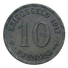 Монета 10 пфеннигов Германия — Нотгельд Хаген (реверс)