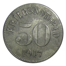 Монета 50 пфеннигов 1917 года Германия — Нотгельд Фюрт (реверс)