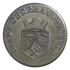 Монета 25 пфеннигов 1919 года Германия — Нотгельд Оберхаузен (аверс)