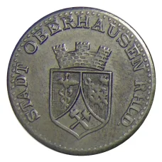 Монета 25 пфеннигов 1919 года Германия — Нотгельд Оберхаузен (аверс)
