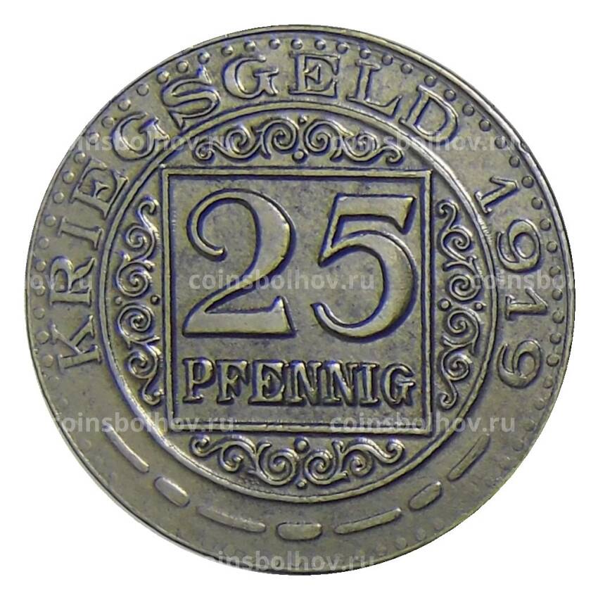 Монета 25 пфеннигов 1919 года Германия — Нотгельд Оберхаузен (вид 2)