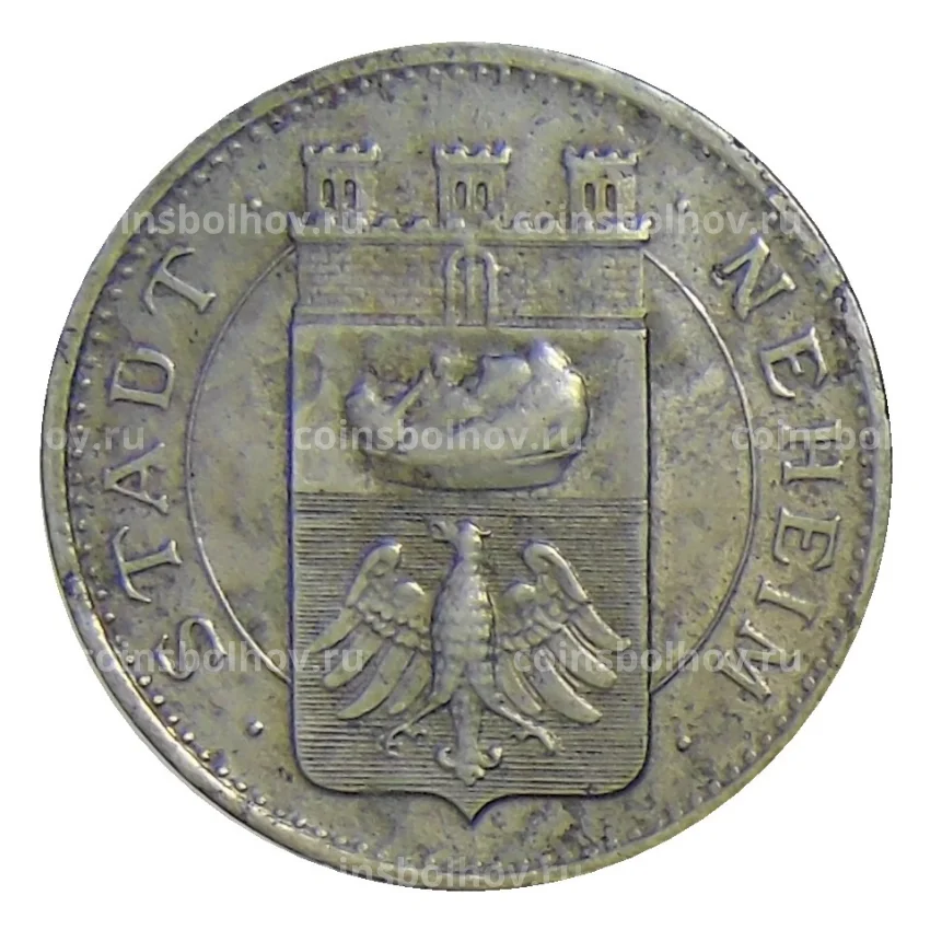 Монета 10 пфеннигов 1919 года Германия — Нотгельд Нехейм