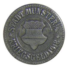Монета 10 пфеннигов 1918 года Германия — Нотгельд Мюнстер (аверс)