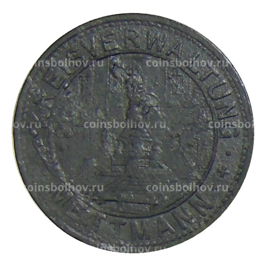 Монета 10 пфеннигов 1917 года Германия — Нотгельд Меттман